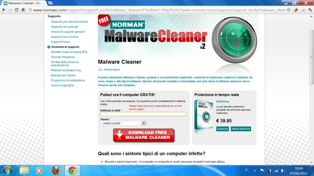 Norman malware cleaner exe